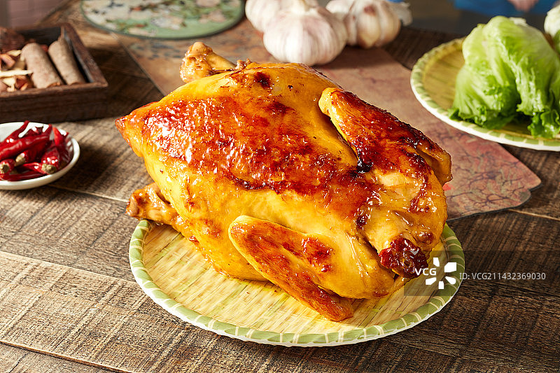 窑鸡烤鸡烧鸡图片素材