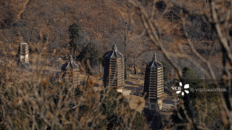 银山塔林图片素材