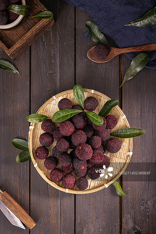 杨梅水果俯拍图片图片素材