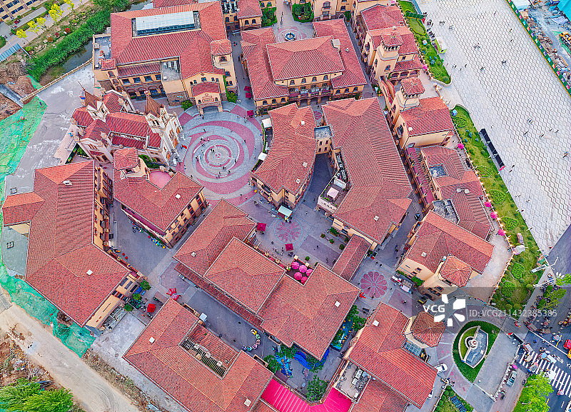 西安浐灞区世园会罗曼小镇图片素材