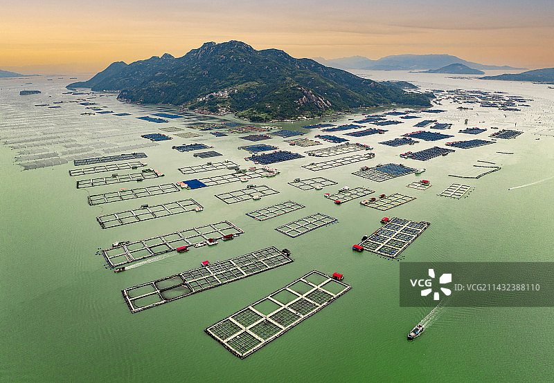 三都澳网箱养殖图片素材