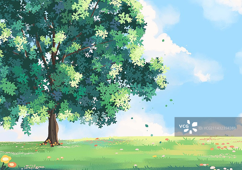 美丽的草原自然风光图片素材