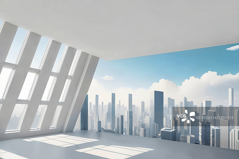 现代建筑空间背景图片素材