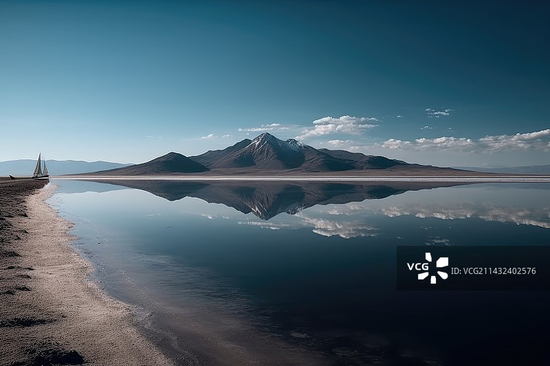 湖面图片素材