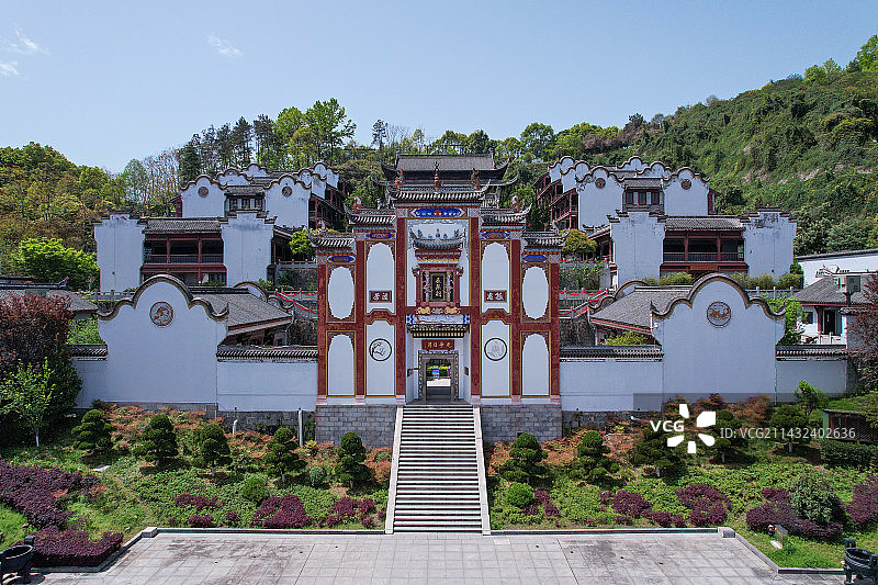 宜昌屈原故里全景图片素材