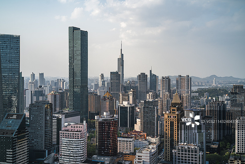 南京｜远眺新街口图片素材