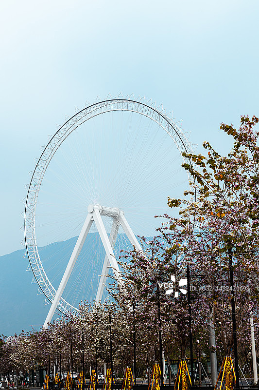 福州晋安湖公园摩天轮图片素材