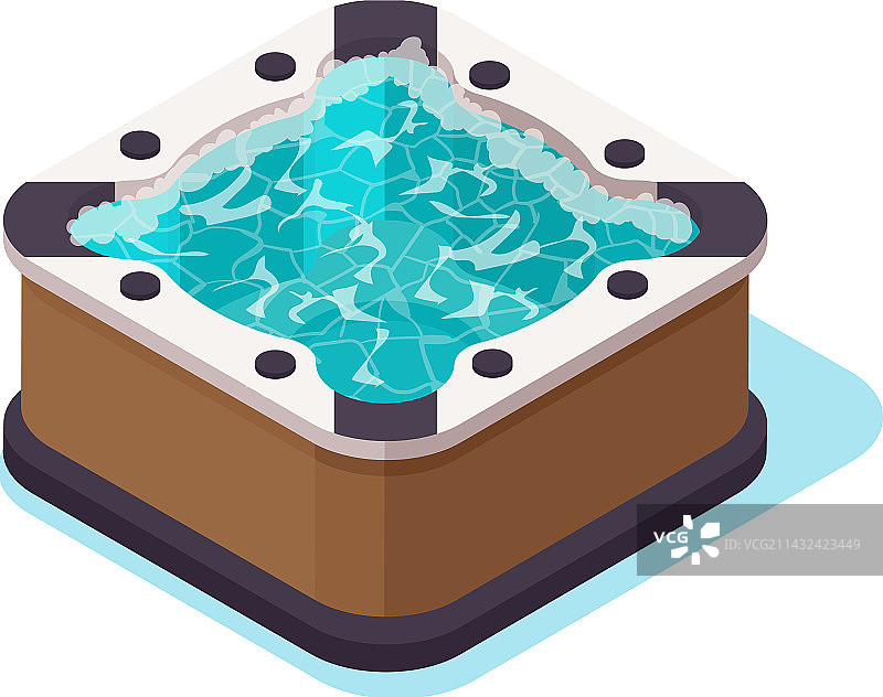 热水浴缸图标图片素材