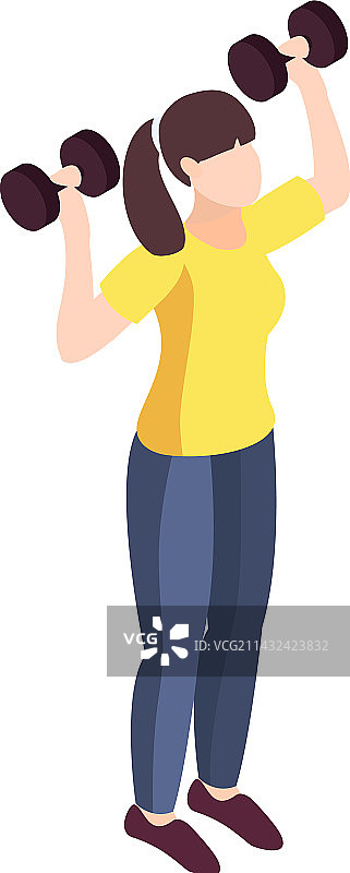 女人健身图标图片素材