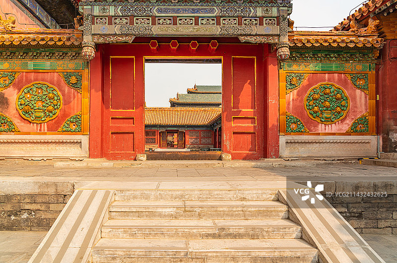 北京故宫的建筑风景图片素材