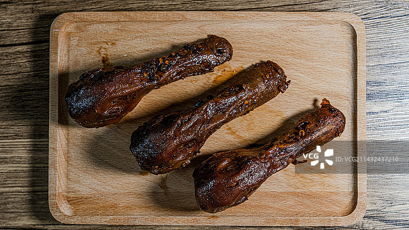 美味小吃麻辣鸭头图片素材