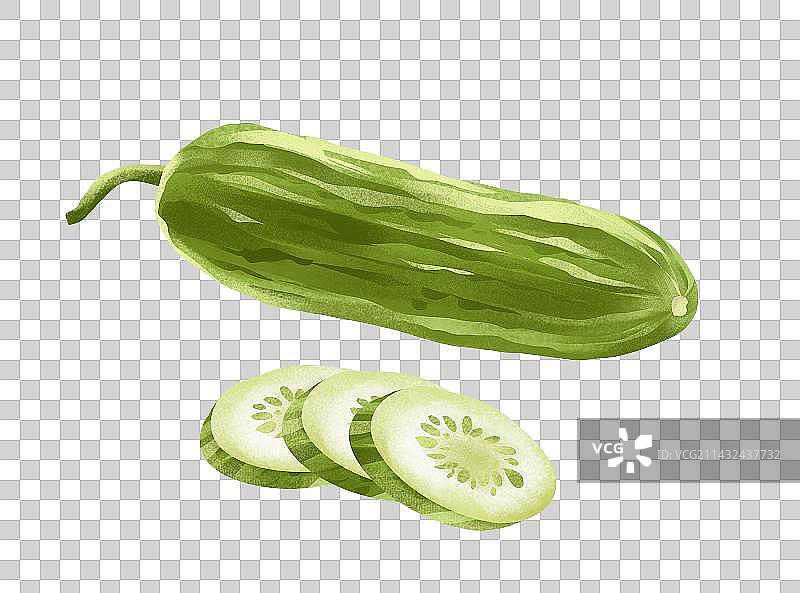 黄瓜插画元素图片素材