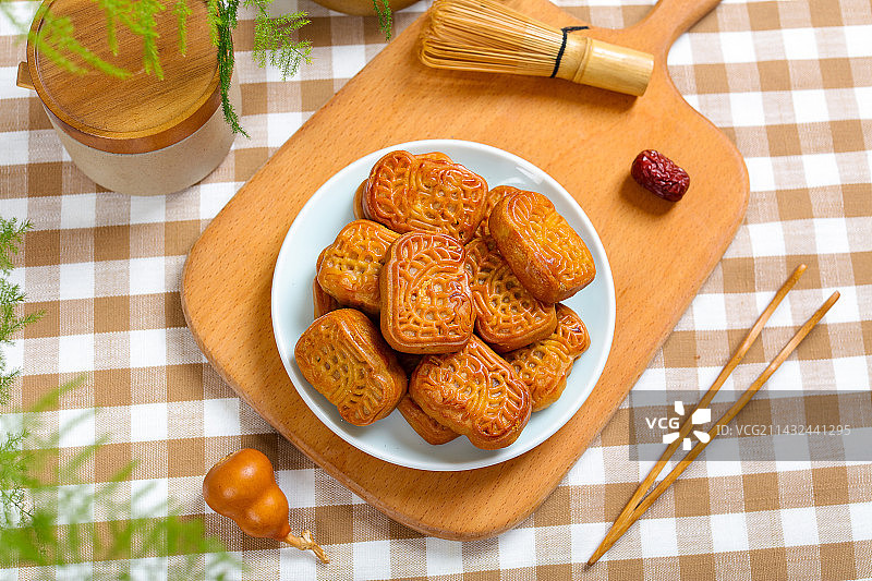 广东特产点心美食腐乳饼图片素材