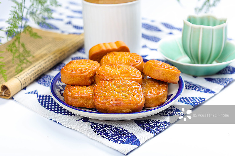 美味茶点小吃鸡仔饼图片素材