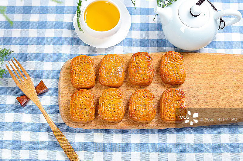 中式点心美食鸡仔饼图片素材