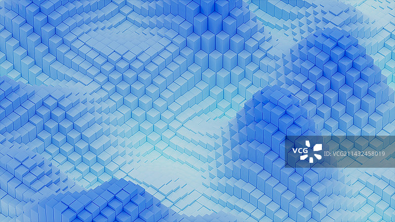 C4D三维抽象蓝色背景图片素材