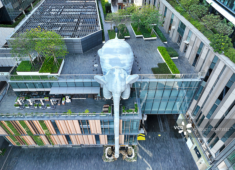 广东省深圳市南山区万象天地大冲商务中心高新园航拍图片素材