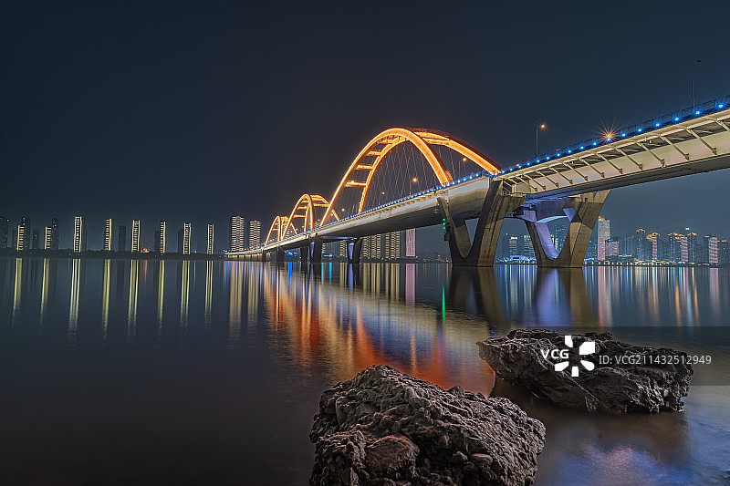 城市风光-福元路大桥图片素材