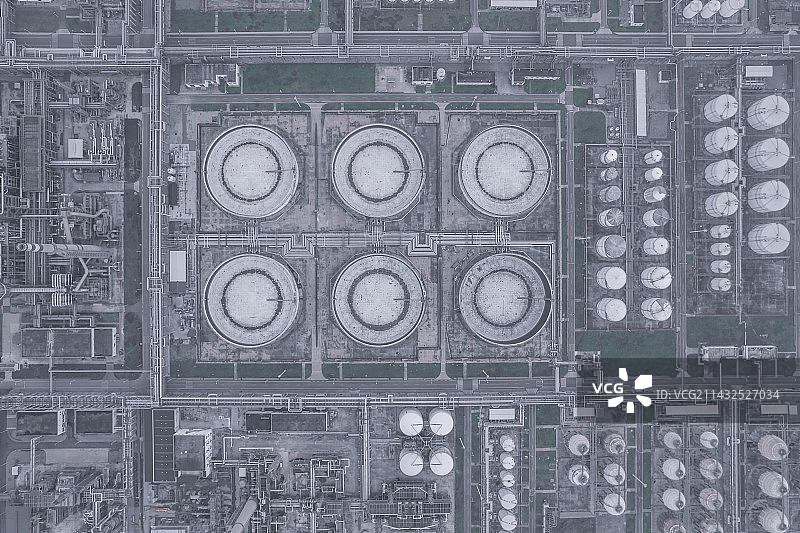 彭州石化工厂航拍图片素材