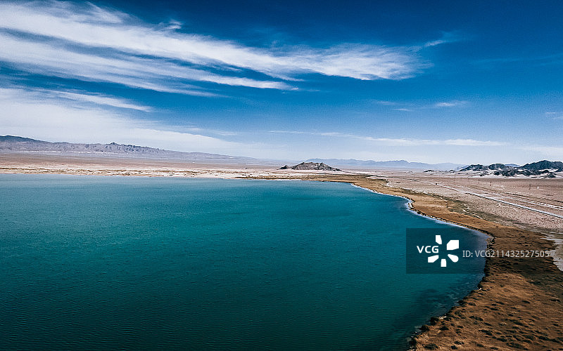 青海·小柴旦湖图片素材