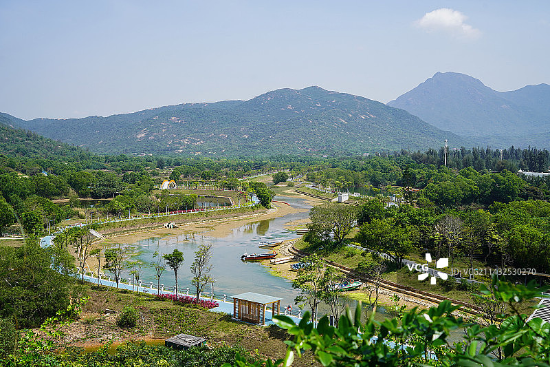 深圳西涌海边晴天景象图片素材