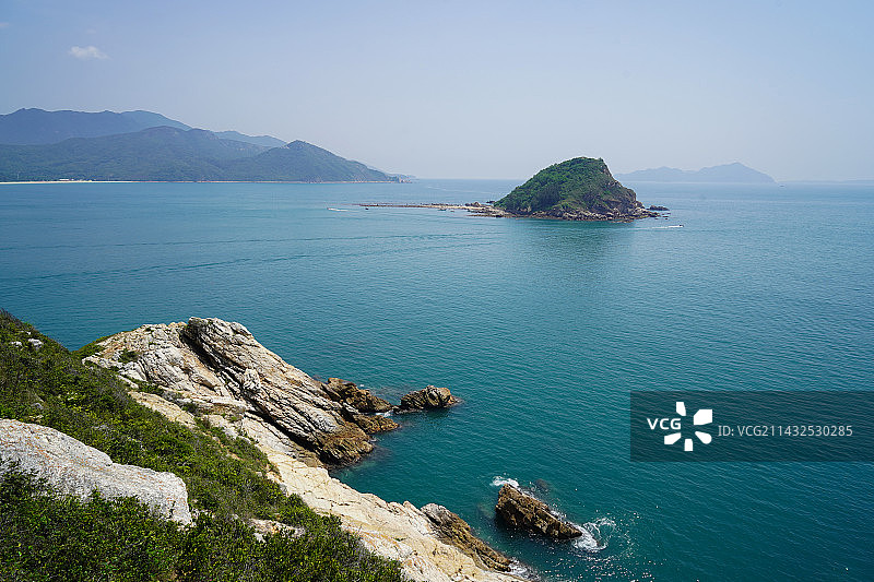 深圳西涌海边情人岛图片素材