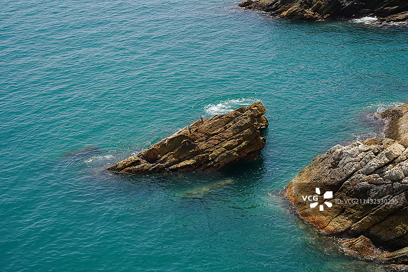 深圳西涌海边晴天景象图片素材