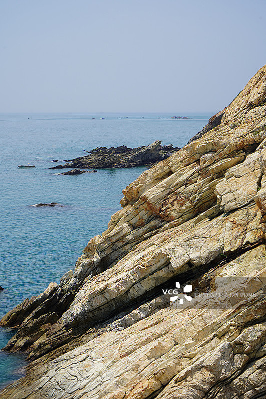 深圳西涌海边晴天景象图片素材