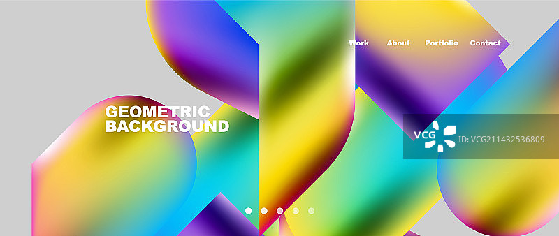 Glassmorphism登陆页面背景模板图片素材