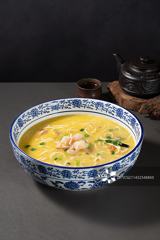 徽州鸡汤干丝图片素材