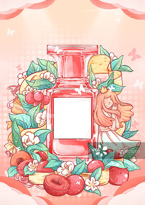 香水海报插画图片素材