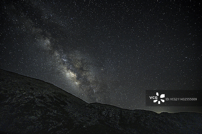 陕西宝鸡太白山银河图片素材