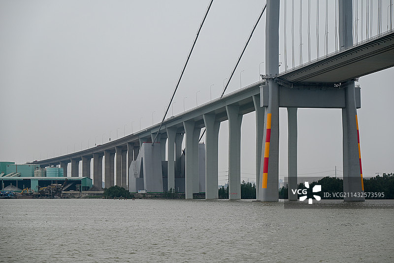 广州黄埔大桥建筑图片素材