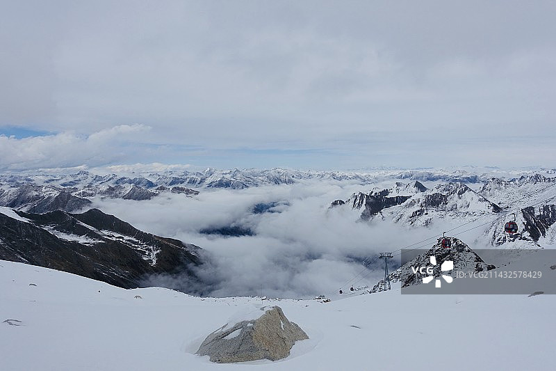达古冰川～图片素材