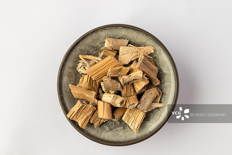 芦根-中医中药材草药临床医药标本百科白背景俯拍合集图片素材