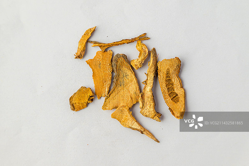 虎杖-中医中药材草药临床医药标本百科白背景俯拍合集图片素材