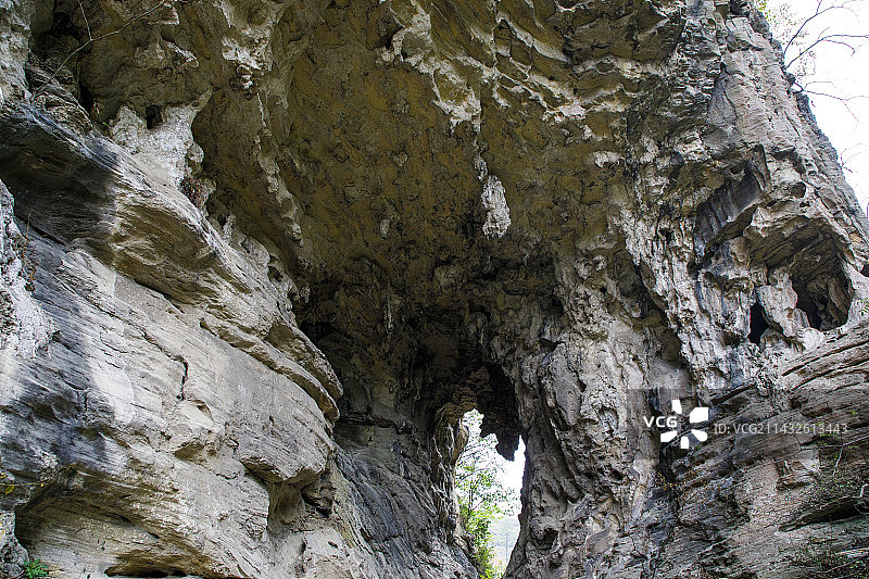 中国贵州贵阳市贵安新区车田乡村旅游景区车田峡谷图片素材
