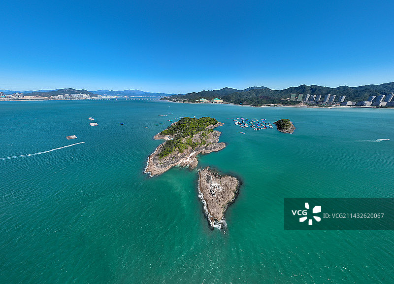广东省惠州市惠东县巽寮湾响浪角坪仕洲航拍图片素材