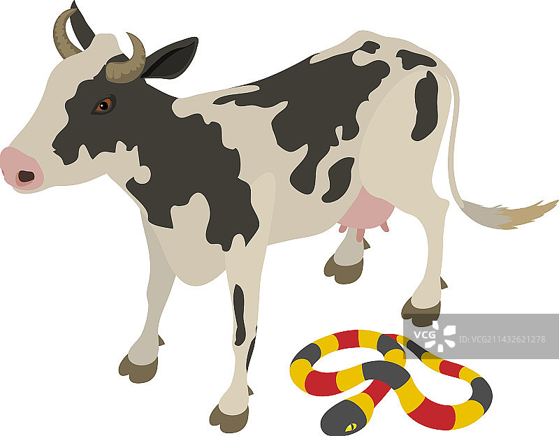 农场动物等距小斑点图标图片素材