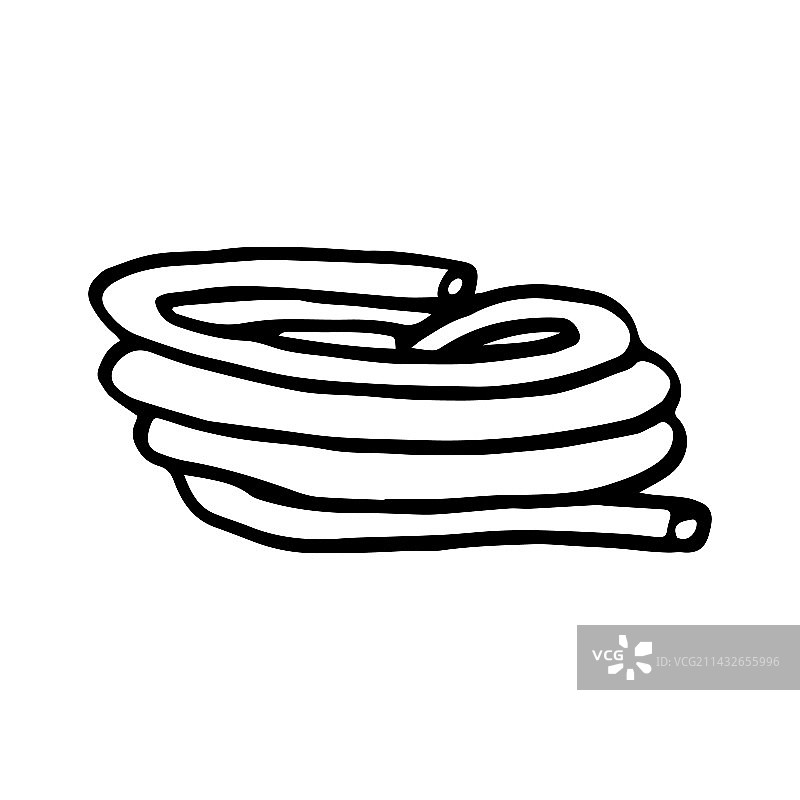 用于植物浇水的花园软管图片素材