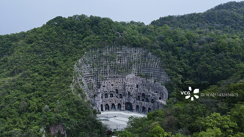 达摩古洞航拍图片素材