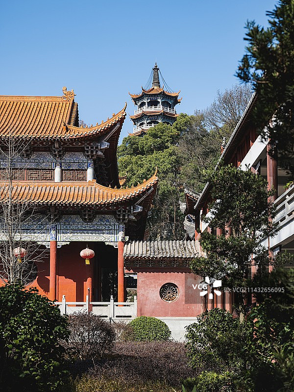 湖南省常德市石门县夹山国家森林公园夹山寺图片素材