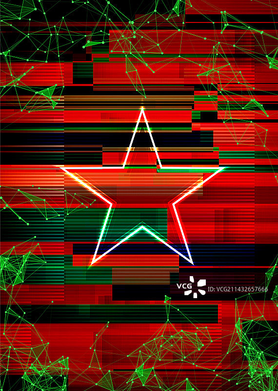 具有技术错误的故障赛博朋克框架图片素材