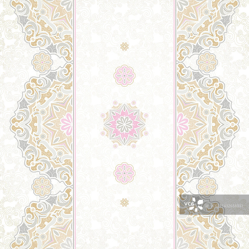 东方风格无缝边框图片素材