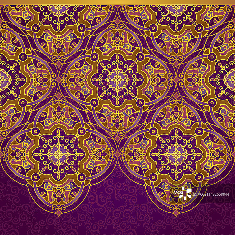 东方风格的华丽边框图片素材