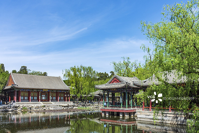 颐和园春日小景-谐趣园图片素材