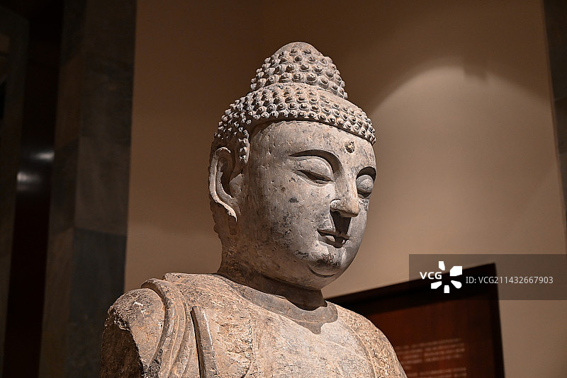 香港文化博物馆展出的佛像文物图片素材