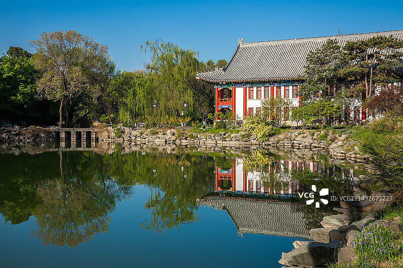 北京大学未名湖图片素材