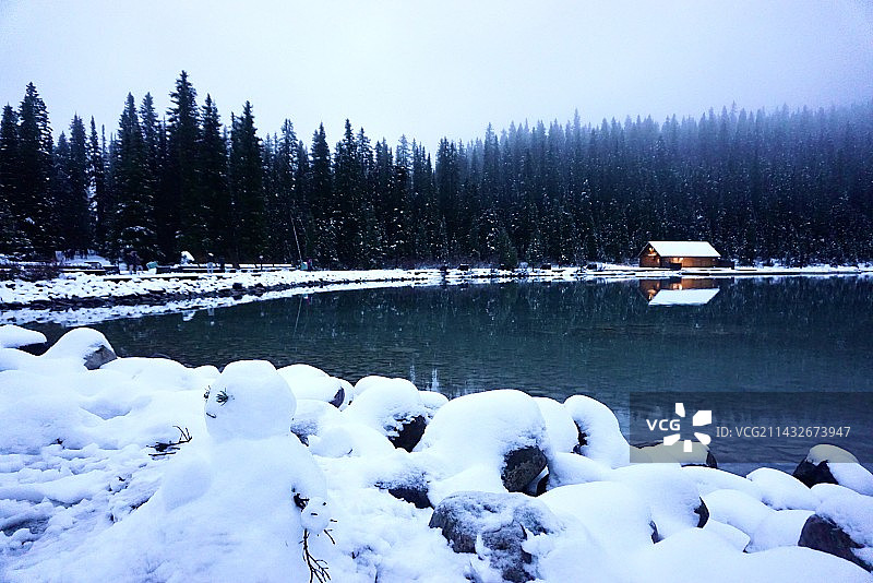 加拿大路易斯湖图片素材