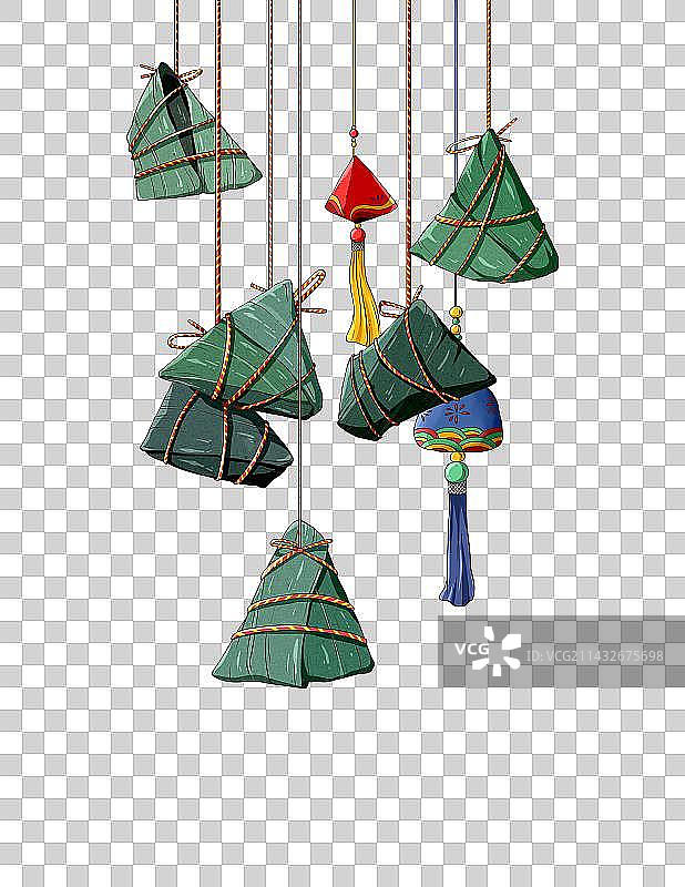 国潮风端午节粽子免抠素材图片素材